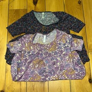 LuLaRoe Size XS Perfect T Shirts.  Lot of 2.